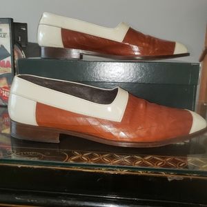 Genuine Leather Two-tone shoes